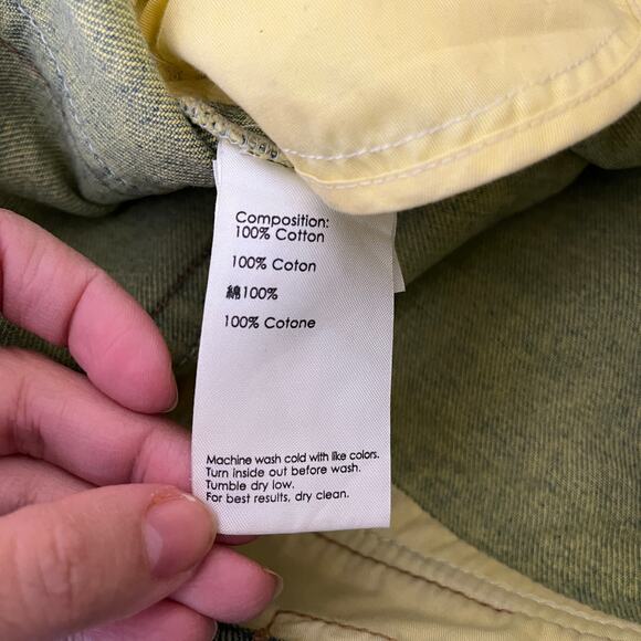 3.1 Phillip Lim Green Acid Wash Skinny Jeans Sz 2 High Waist Stretch Zip Hem - Picture 7 of 8